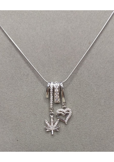 Beren Aksesuar Stainless Steel Çelik Kolye Gümüş