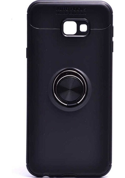 Samsung Uyumlu Galaxy J4 Plus Kılıf Zore Ravel Silikon Kapak Siyah