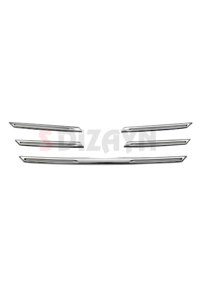Renault Megane 4 Paslanmaz Krom Ön Panjur 5 Parça 2016-2020