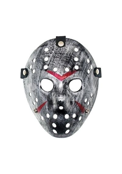Jason Maskesi Hannibal Maskesi Metal Gümüş Renk 20x25 Cm Çok Renkli