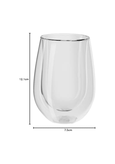 Zwilling Sorrento Çift Camlı 2'li Kokteyl Bardağı, 296 Ml, Cam, Şeffaf Cam