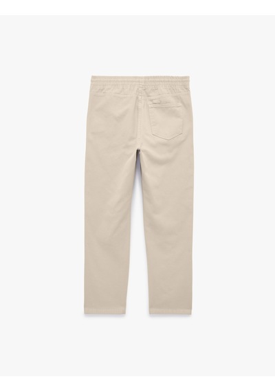 Koton Regular Fit Pamuklu Cepli Gabardin Beli Bağcıklı Yazlık Pantolon Bej 6sam40053hw Ekru Koton Regular Fit Pamuklu Cepli Gabardin Beli Bağcıklı Yazlık Pantolon Bej 6sam40053hw Ekru