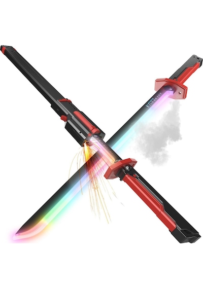 Spark Knife Kıvılcım Duman Çıkaran Metal Çarpışma Sesli Işıklı 80 Cm Işın Kılıcı