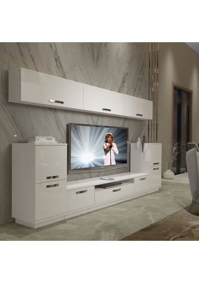 Decoraktiv Trendstyle 9 Slm Tv Ünitesi Tv Sehpası Beyaz