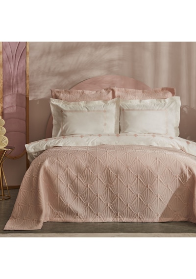Karaca Home Diamond Çift Kişilik Düet Set Somon