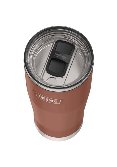 Thermos Icon Is115 0,53l Slide Lock Mug Wstraw Pipetli Termos - Saddle Kahverengi
