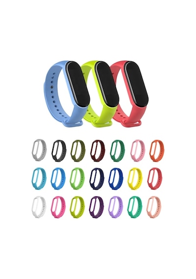 Xiaomi Mi Band 6 - Mi Band 5 Akıllı Bileklik Kyver Silikon Kordon