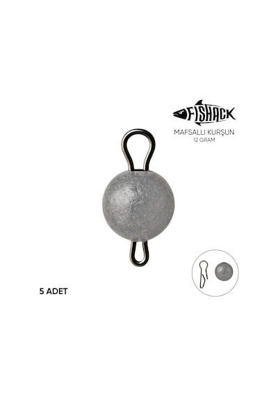 Mafsallı Kurşun - Hareketli İğne Kurşunu - Metal - 5'li Paket - 12 Gram