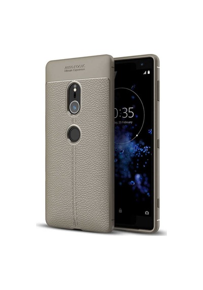 Sony Xperia Xz2 Kılıf Deri Tarzı Niss Silikon Case