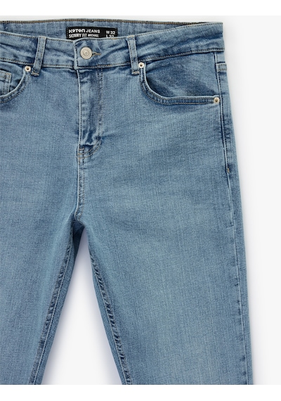 Koton Normal Bel Pamuklu Skinny Fit Jean Pantolon - Michael Jean Açık İndigo 6sam40052nd Açık İndigo Koton Normal Bel Pamuklu Skinny Fit Jean Pantolon - Michael Jean Açık İndigo 6sam40052nd Açık İndigo