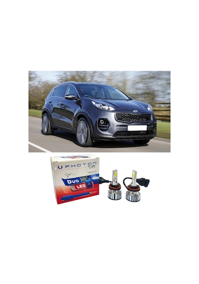 Kia Sportage Led Xenon Uzun Far Ampulü Hb3 Duo Yeni Seri Beyaz 2017+