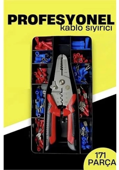 Otomatik Kablo Sıyırıcı Ve Krimp Pensesi Awg 10-22, Elektrikçi Seti 722482