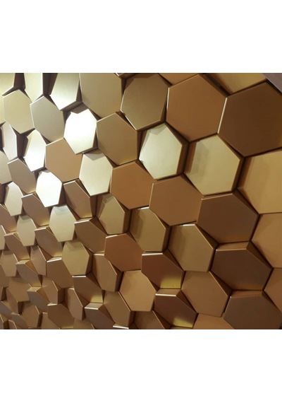 3d Mozaik 1 M2 Duvar Tavan Panel Altın