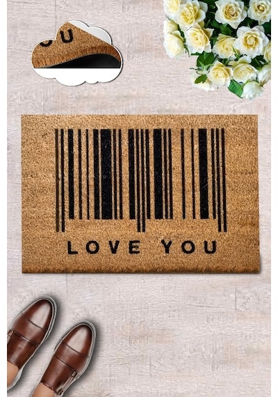 Co Co Love Barcode Doğal Ko ko Paspas,Kıl Kapı Önü Paspası