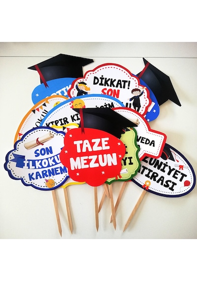 İlkokul Mezuniyet Partisi Konuşma Balonu 12 Adet