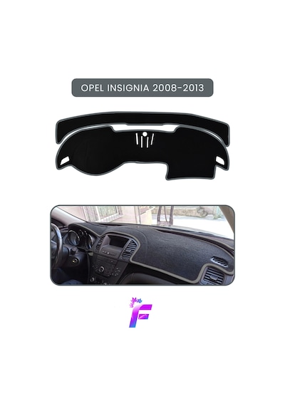 Opel Insıgnia 2008-2013 Torpido Örtüsü Güneşten, Isıdan, Çatlamadan Korur Oto Aksesuar T50 Gri
