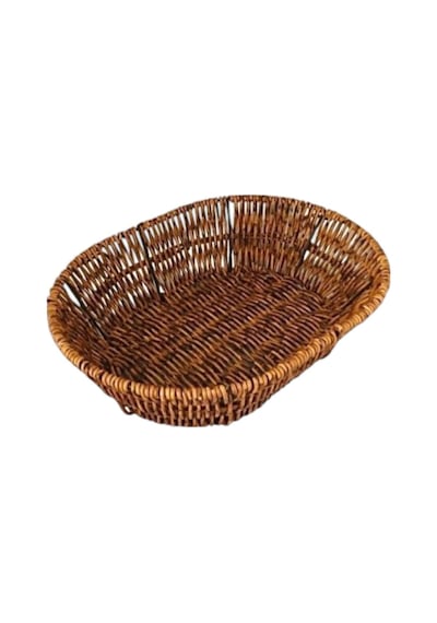 Hasır Rattan Ekmeklik Ekmek Sepeti Oval