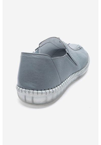 Kadın Esnek Tabanlı Gerçek Deri Comfort Ayakkabı Br 04138 Bebe Mavi