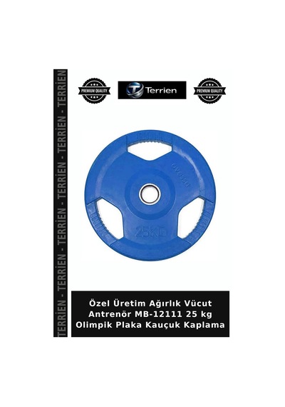 Özel Üretim Ağırlık Vücut Antrenör Mb-12111 25 Kg Olimpik Plaka Kauçuk Kaplama