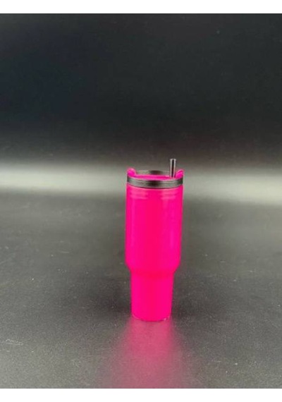 Lipstick Ruj Saklayıcı Termos Model - Anahtarlık Pembe