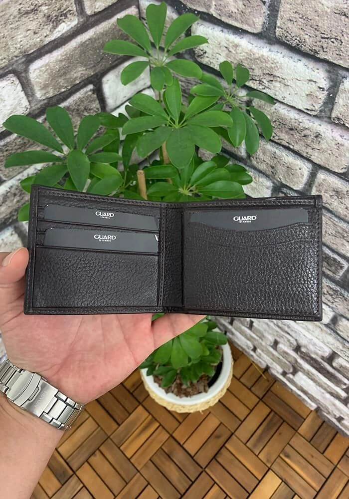 Guard Tek Pisotlu Klasik Kahverengi Erkek Cüzdan Çok Renkli