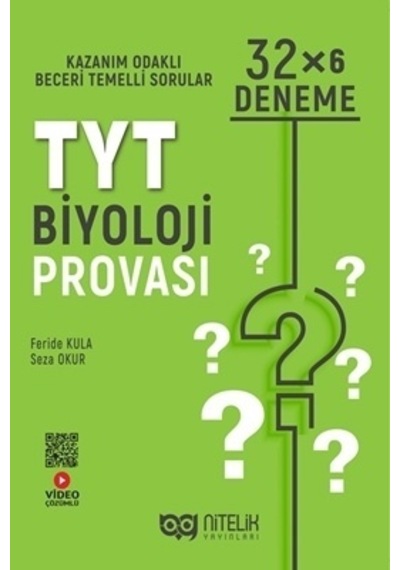 Nitelik Yks Tyt Biyoloji Provası 32 X 6 Deneme Yeni