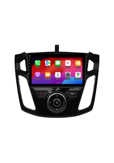 Ford Focus 3 - 3.5 - 4 Tuşsuz Model Siyah Izgaralı Android Multimedya Sistemi 6-128 Myway 2011-2018 9"