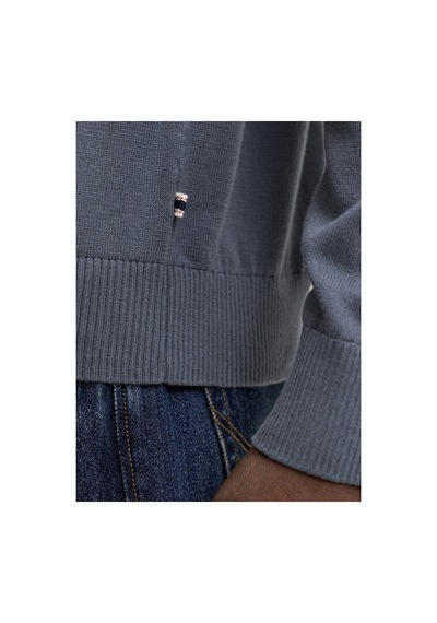 Jack & Jones Jjebasıc Knıt Ls Polo Sn Mavi