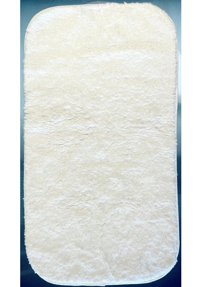 Volga Beyaz Banyo Paspası 50x90 Cm , Duşakabin Önü Paspası Beyaz