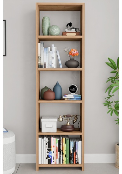 Alpaevmobilya Ahşap 5 Raflı 150 Cm Çok Amaçlı Açık Kitaplık Dekoratif Salon Rafı Düzenleyici Ve Organizer Atlantik Çam Alpaevmobilya Ahşap 5 Raflı 150 Cm Çok Amaçlı Açık Kitaplık Dekoratif Salon Rafı Düzenleyici Ve Organizer Atlantik Çam