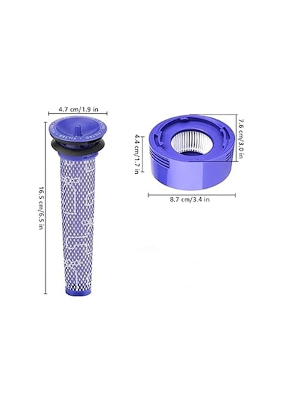 Dyson V7 V8 Cordless Uyumlu Filtre Seti 4lü Ön,arka