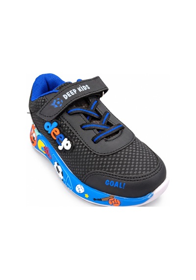 Papucumun Dünyası Çocuk Kız/erkek Işıklı Su İtici Özellikte Rahat Şık Sneaker Siyah