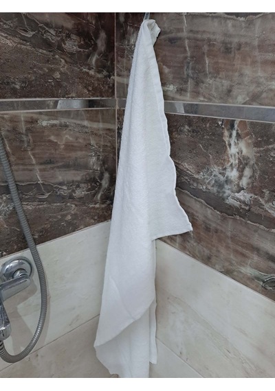12'li Otel El Yüz Havlusu Beyaz 50x90 | %100 Pamuklu Baş Havlusu Dayanıklı Bukle