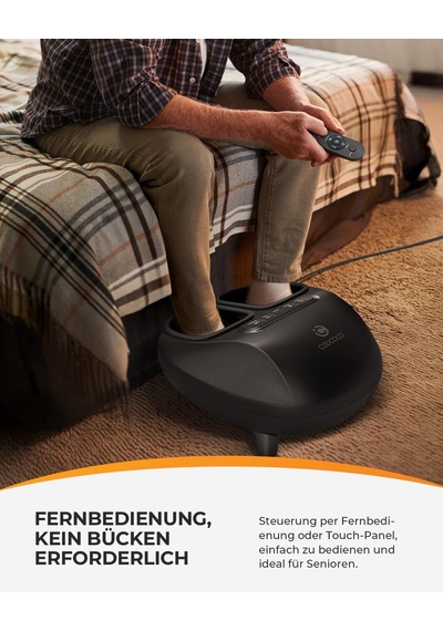 Coococo Isı Ve Uzaktan Kumandalı Elektrikli Ayak Masajı, Sıkıştırmalı Abs Shiatsu Ayak Masajı, Isıtmalı Elektrikli Ayak Masajı, Ayak Masajı, Kadınlar Ve Erkekler İçin Hediye