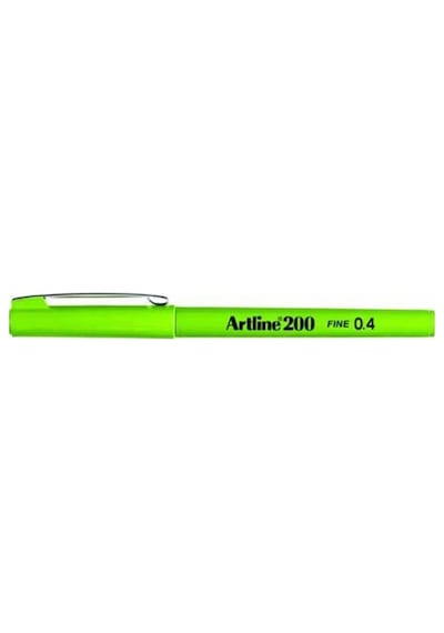 Artline Fineliner İnce Uçlu Keçeli Kalem 0.4 Açık Yeşil