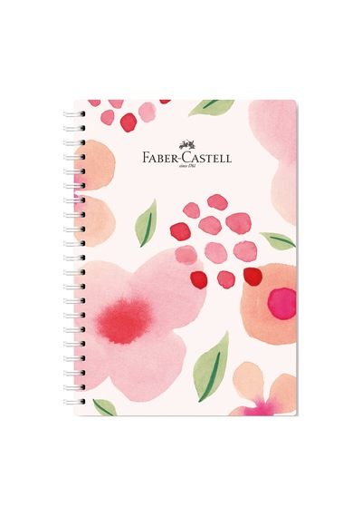 Karton Kapak,flowers Defter,100 Y,kareli,80 Gr Kağıt,spiral,1 Adet Karma Renk Gönderilir