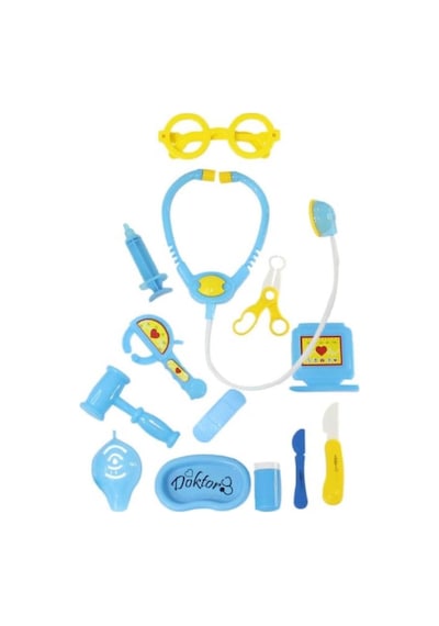 Çantalı 10 Parça Doktor Seti Temel Tıbbi Ekipmanlı Eğlenceli Ve Öğretici Gerçekçi Oyun Seti 62907645