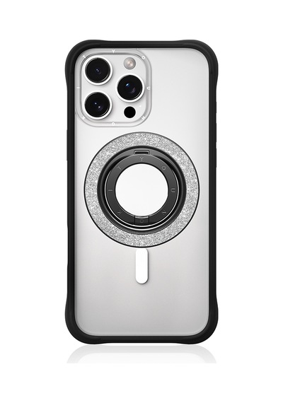 Youngkit Colorful Serisi Double Magnetik Ring Stand Telefon Tutucu Gümüş