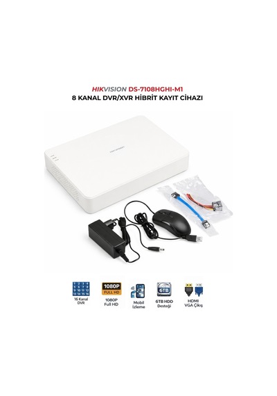Ds-7116hghı-m1 Dvr 16 Kanal İnsan Araç Analizli Kayıt Cihazı