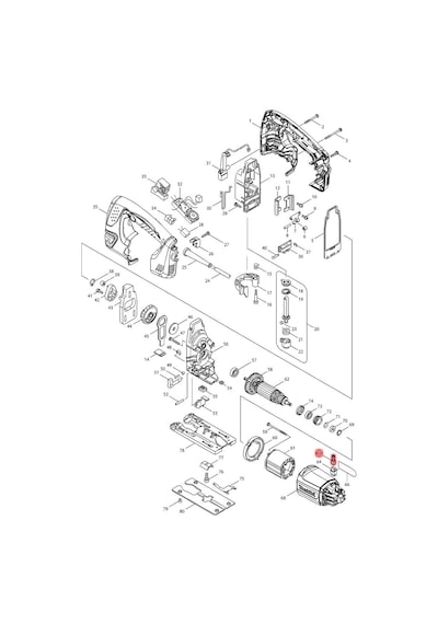 Makita 4350FCT Kömür CB-419 Ürün Kodu 195015-1