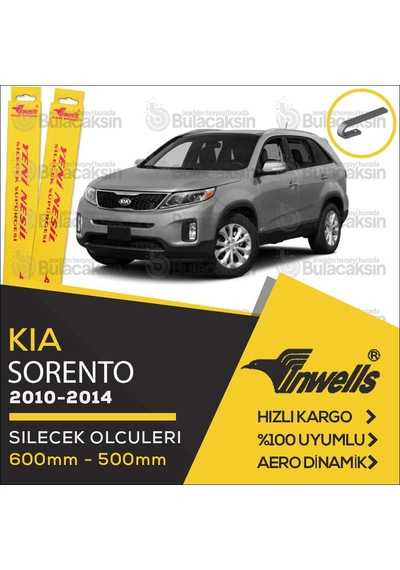 Kia Sorento Muz Silecek Takımı 2010-2014 İnwells N11.1965