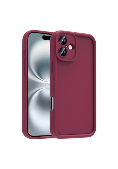 Apple Uyumlu iPhone 16 Kılıf Kamera Korumalı Zore Ananas Kapak Mürdüm