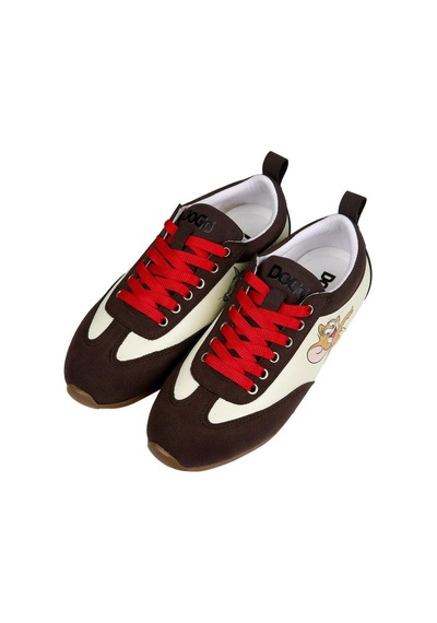 Kadın Vegan Deri Krem Sneakers - Warner Bros Looney Tunes Tom & Jerry Tasarım Çok Renkli
