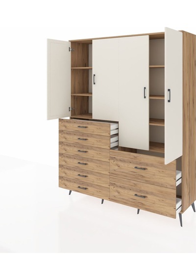Hyperion Gardrop 7 Raflı 8 Çekmeceli 4 Kapaklı 176x44x221 Çam-aytaşı/çam Aytaşı/çam Hyperion Gardrop 7 Raflı 8 Çekmeceli 4 Kapaklı 176x44x221 Çam-aytaşı/çam Aytaşı/çam