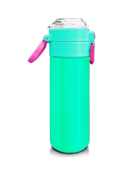Coral High Kids Pembe Su Yeşili Pipetli Ve Direkt İçim Çelik Termos 500 Ml 31825 Su Yeşili