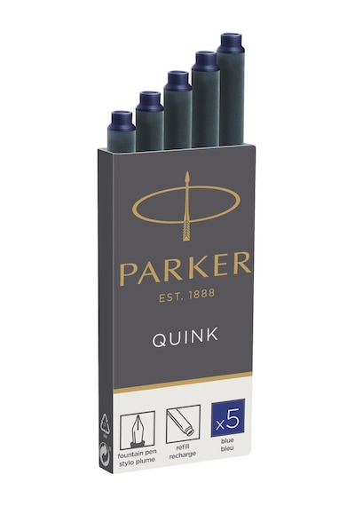 Parker Quink Dolma Kalem Kartuşu 5'Li Kutu  Mavi