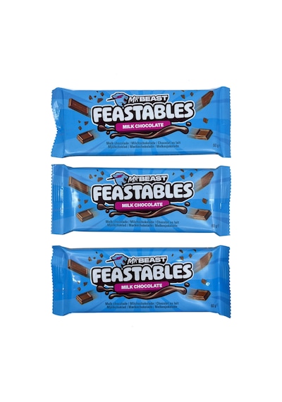 Feastables Mr Beast Sütlü Çikolata 60 Gr 3 Adet