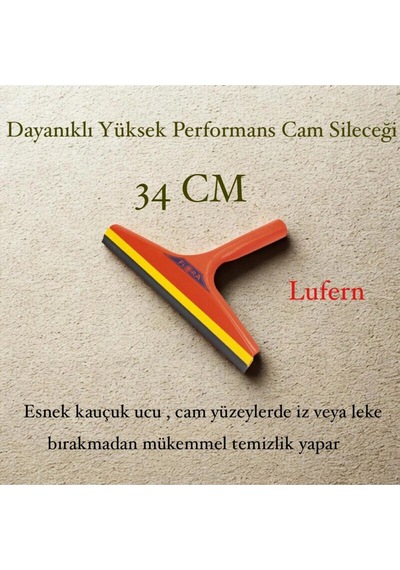 Dayanıklı Cam Sileceği 34 Cm Ev Ofis Oto Yıkama Geniş Pencere Duş Kabinleri Aynalar Araç Camları Çok Renkli