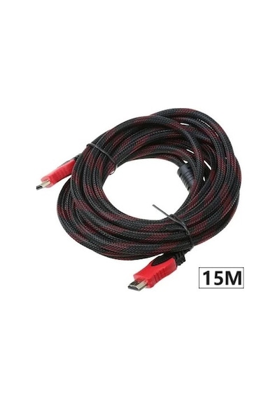 4877 Hdmi Kablosu 15 Metre Lcd Laptop 4k Fhd Ara Bağlantı Erkek