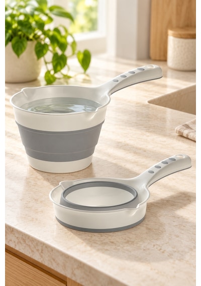 Katlanır Koçero Maşrapa Saplı Su Kabı, Banyo Ve Mutfak İçin Yer Tasarruflu Tasarım - 940279160 Diğer